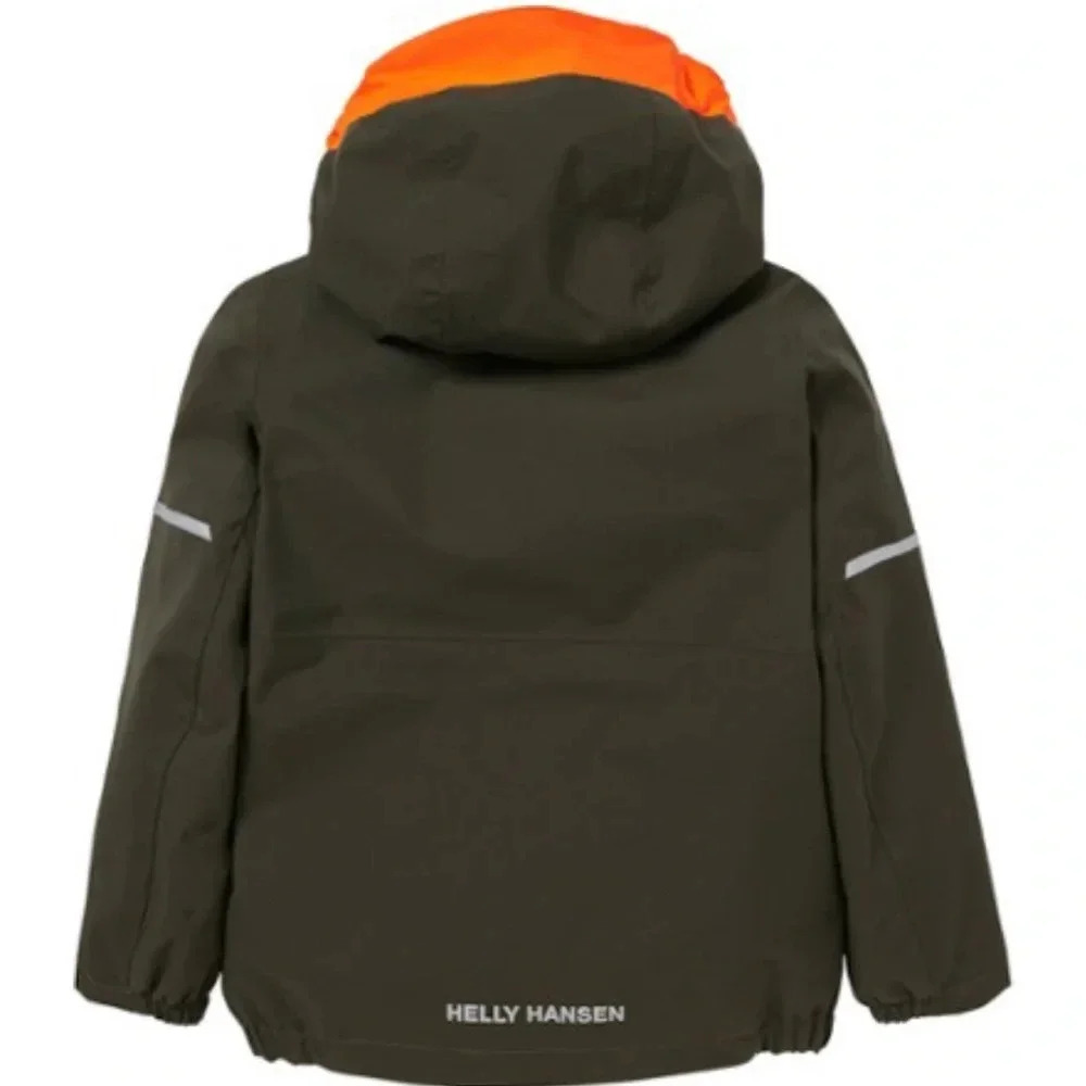 Helly Hansen Kids Infants Size 1 Sogn Jacket NWT Green Multi-Sport Rain - Picture 8 of 9